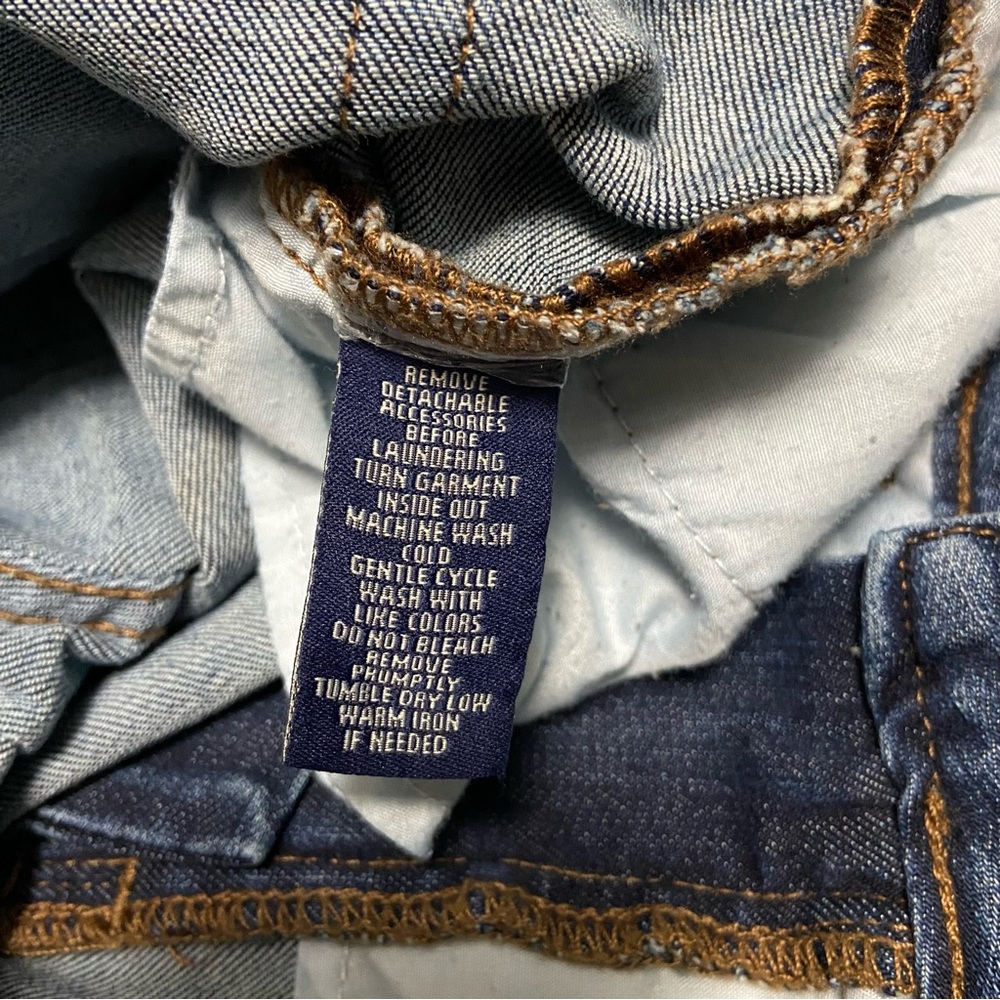 Vintage Chaps Womens Petite Mid Rise Denim Jeans Blue - Picture 8 of 13